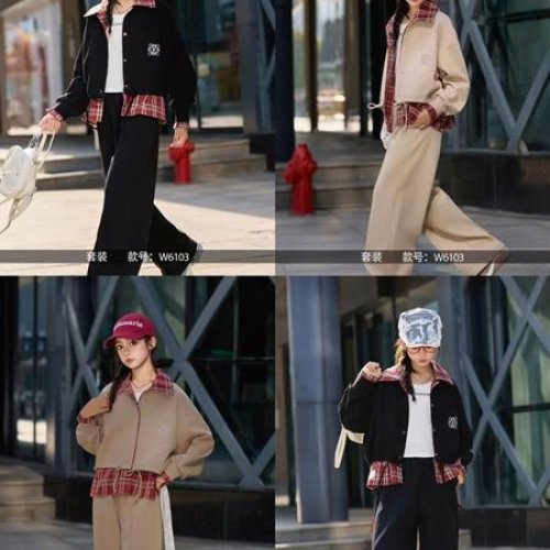 Костюм спорт Delfinka (130-170) 6103 black (деми) Delfinka 6103 black