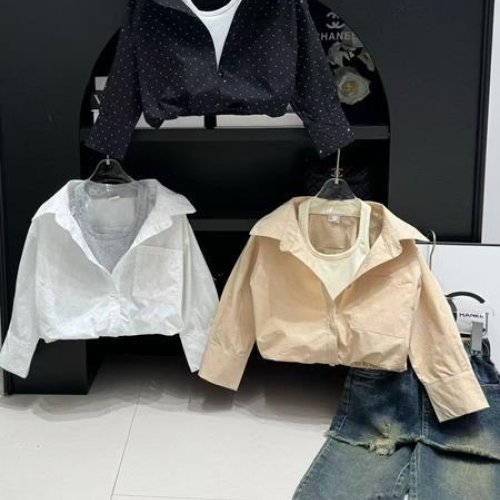 Рубашка Delfinka (110-150) 83072 beige (деми) Delfinka 83072 beige