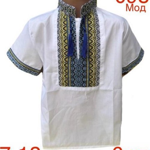 Вышиванка Надийка (7-12) 098 white (лето) Надийка 098 white