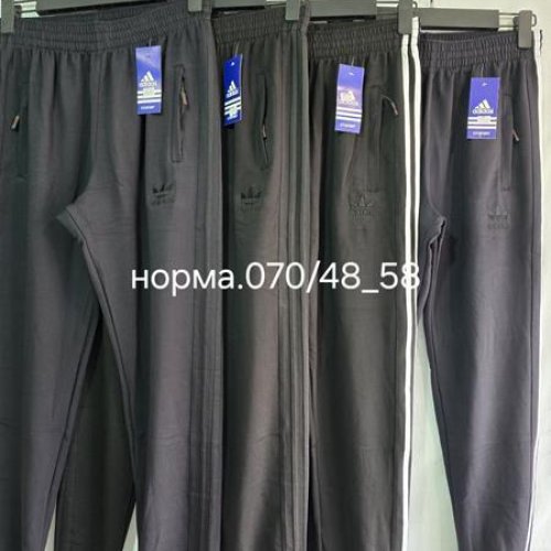 Штаны спорт Faraon (48-58) 070 black-white (деми) Faraon 070 black-white