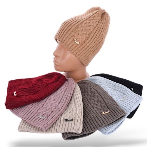 Шапка КОРОЛЕВА (one size) 9-26 mix (зима) КОРОЛЕВА 9-26 mix