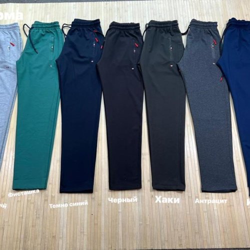 Штаны спорт Navas (XL-3XL) NV712 green (деми) Navas NV712 green