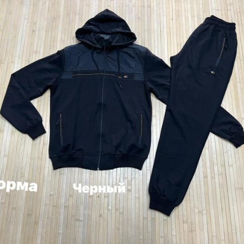 Костюм спорт Navas (M-2XL) NV758 black (деми) Navas NV758 black