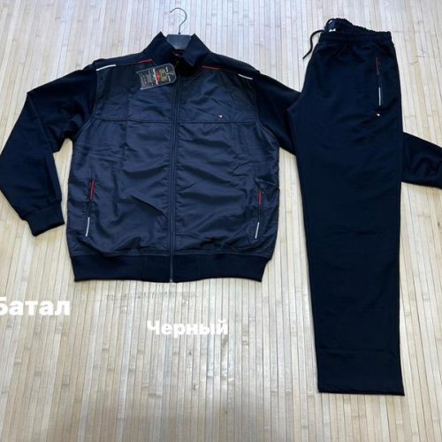 Костюм спорт Navas (L-3XL) NV786 black (деми) Navas NV786 black