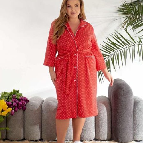 Халат BAT (44-54) 334-1 red (деми) BAT 334-1 red