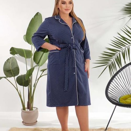 Халат BAT (44-54) 334-2 navy (деми) BAT 334-2 navy