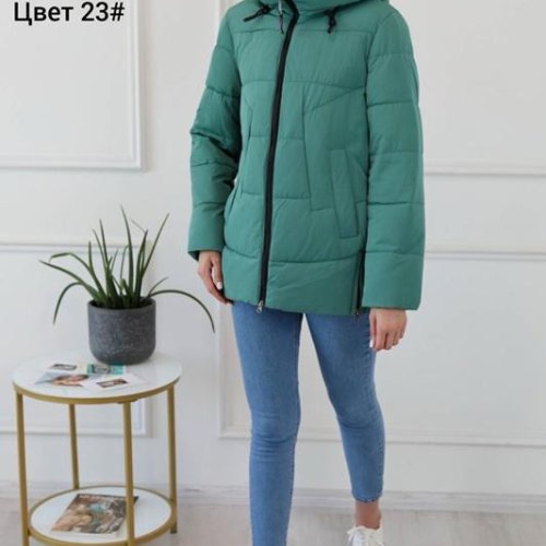 Куртка DKNSEL (42-50) 7818-23 green (зима) DKNSEL 7818-23 green