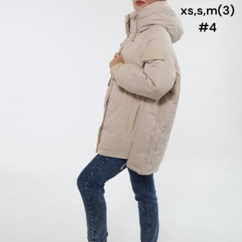 Куртка DKNSEL (XS-M) 9819-4 beige (зима) DKNSEL 9819-4 beige