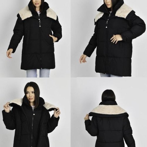 Куртка DKNSEL (42-50) S24498HS black (зима) DKNSEL S24498HS black