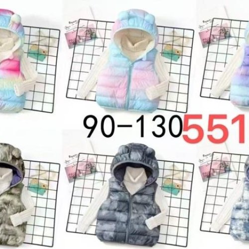 Жилетка Farbique (90-130) 551 l.blue-purple (деми) Farbique 551 l.blue-purple