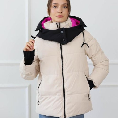 Куртка Monarlir (M-2XL) 303-4 beige (деми) Monarlir 303-4 beige