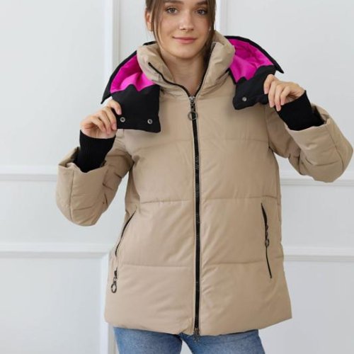 Куртка Monarlir (M-2XL) 303-7 beige (деми) Monarlir 303-7 beige