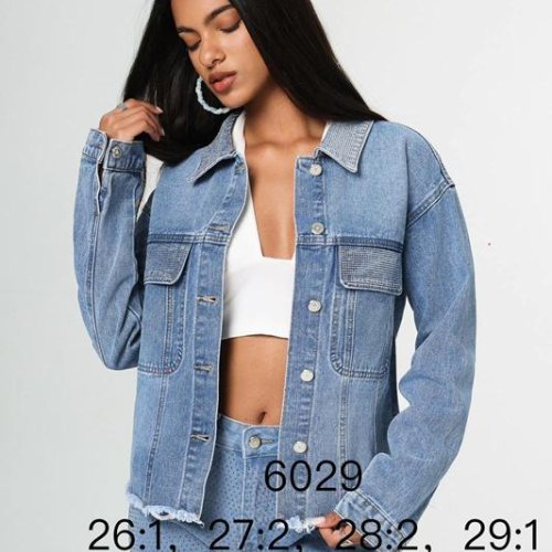 Куртка NewJeans (S-XL) 6029 l.blue (деми) NewJeans 6029 l.blue