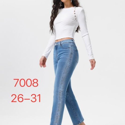 Джинсы NewJeans (26-31) 7008 blue (деми) NewJeans 7008 blue