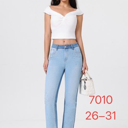 Джинсы NewJeans (26-31) 7010 l.blue (деми) NewJeans 7010 l.blue
