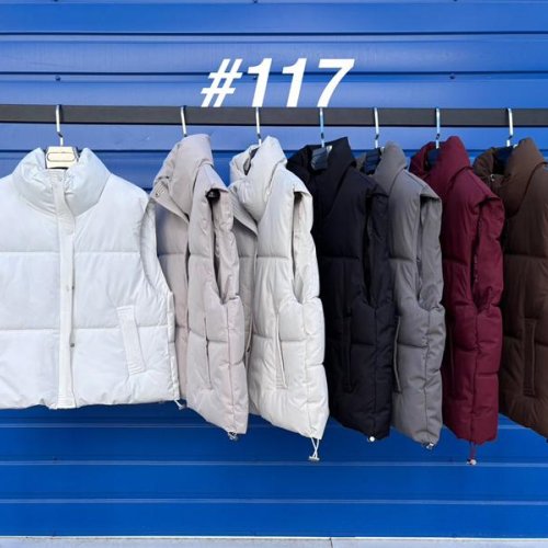 Жилетка Oukali (M-2XL) 117-1 black (деми) Oukali 117-1 black