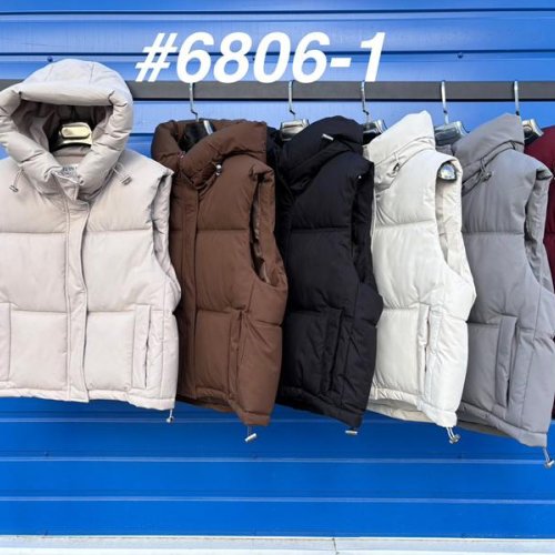 Жилетка Oukali (M-2XL) 6806-1 beige (деми) Oukali 6806-1 beige