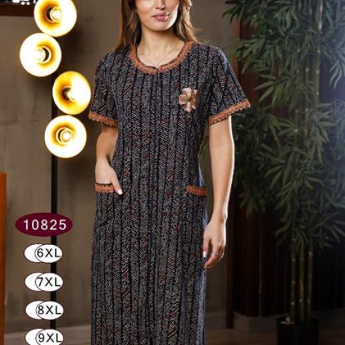 Халат DiColor (6XL-9XL) 10825 black (лето) DiColor 10825 black