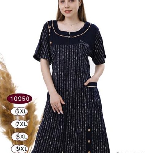 Халат DiColor (6XL-9XL) 10950 black (лето) DiColor 10950 black