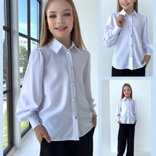 Рубашка Miki Maki (140-164) MM19 white (деми) Miki Maki MM19 white