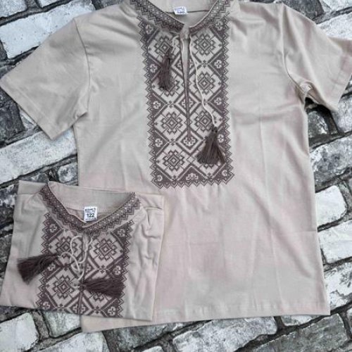 Вышиванка Miki Maki (98-164) MM5 beige (лето) Miki Maki MM5 beige