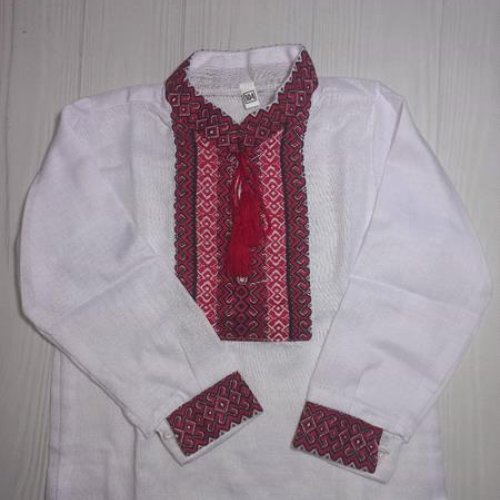 Вышиванка Miki Maki (128-164) MM9 white (деми) Miki Maki MM9 white