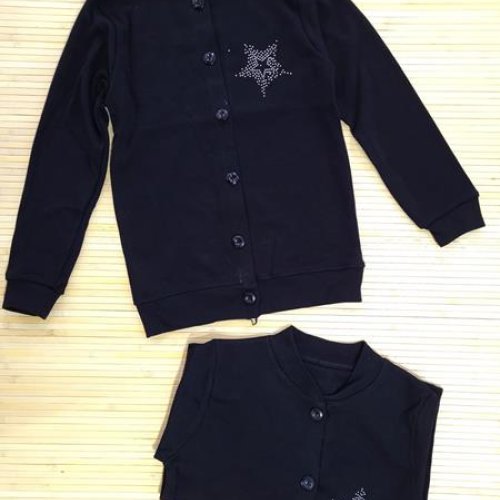 Кофта Miki Maki (10-13) 0410-4 black (деми) Miki Maki 0410-4 black