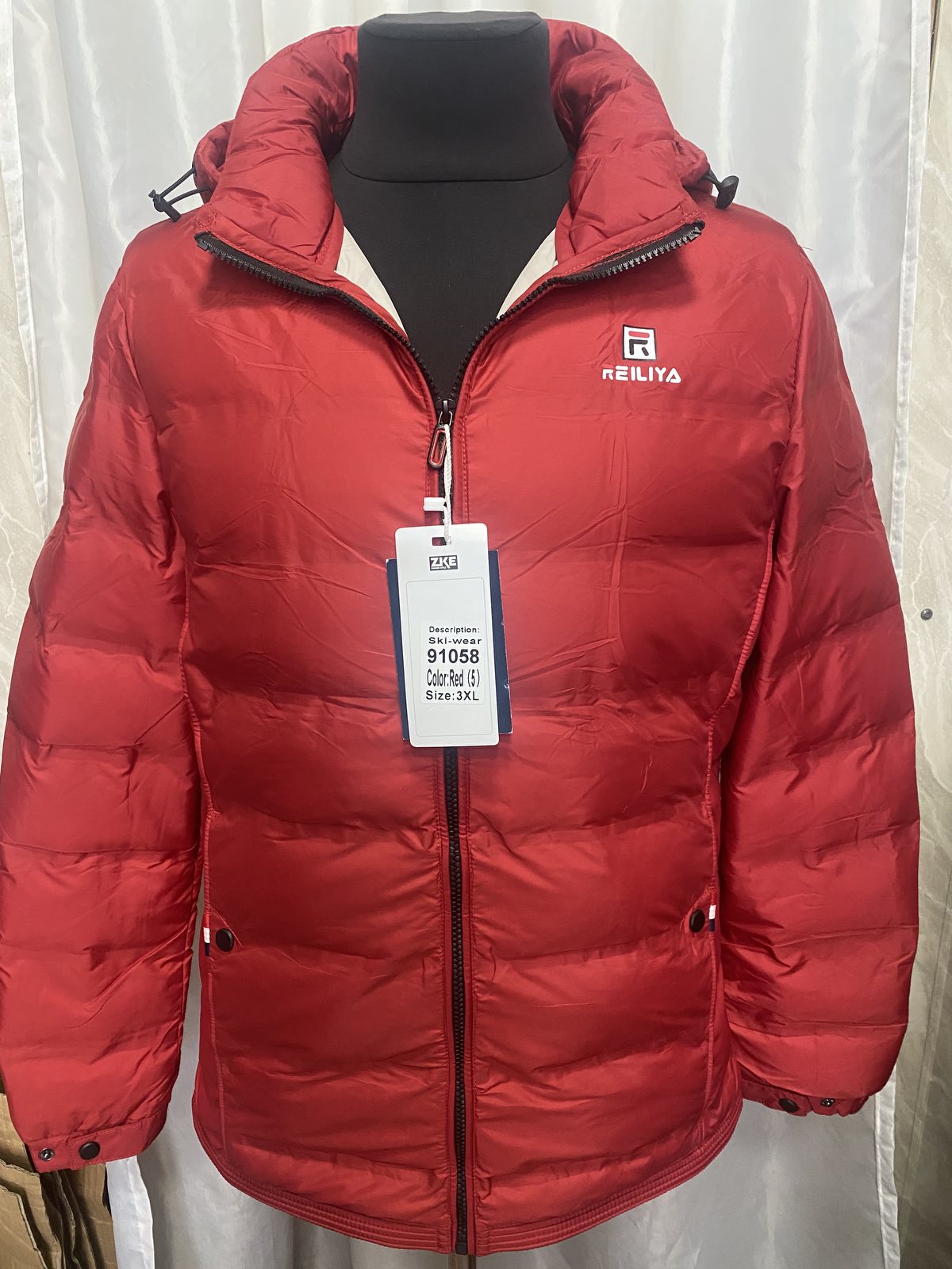 Куртка RLX (L-4XL) 91058 red (деми)