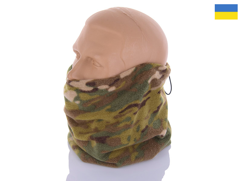 Баф Viola (One size) B004 камуфляж (з затяжкою) (зима)