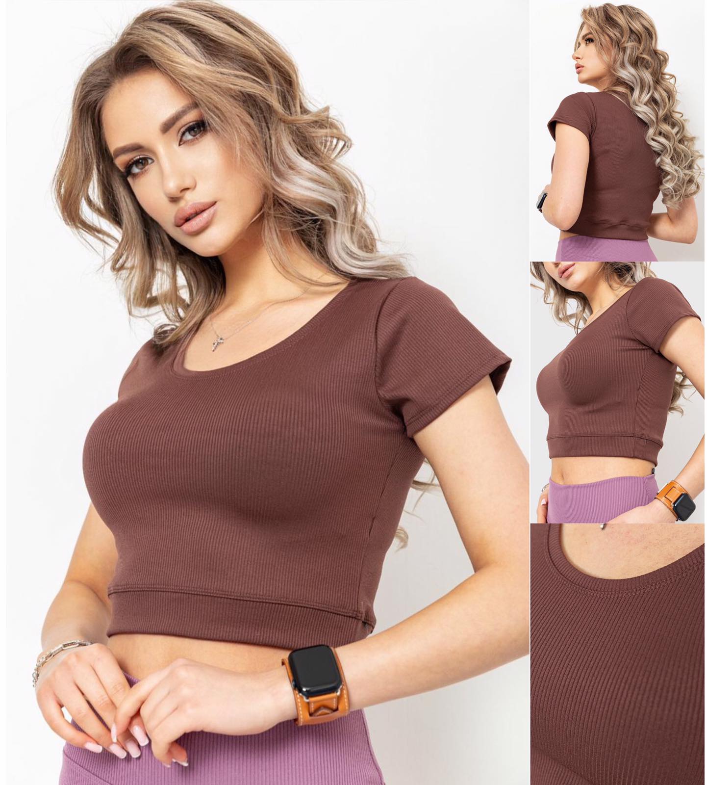 Топ Relaxwear (S-XL) 257 brown (лето)