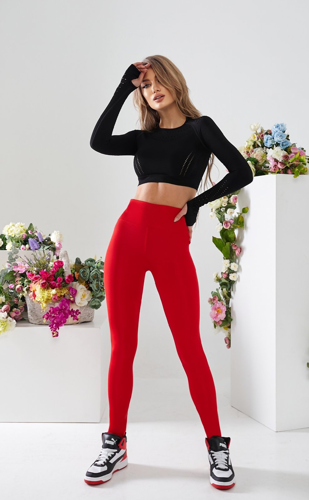 Лосины Relaxwear (S-2XL) 300 red (деми)