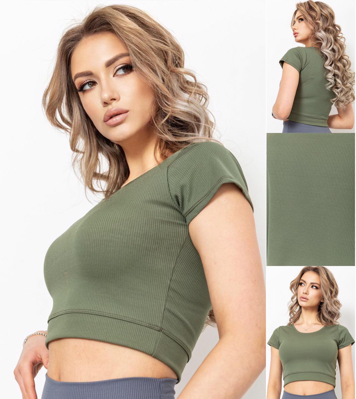 Топ Relaxwear (S-XL) 336 khaki (лето)