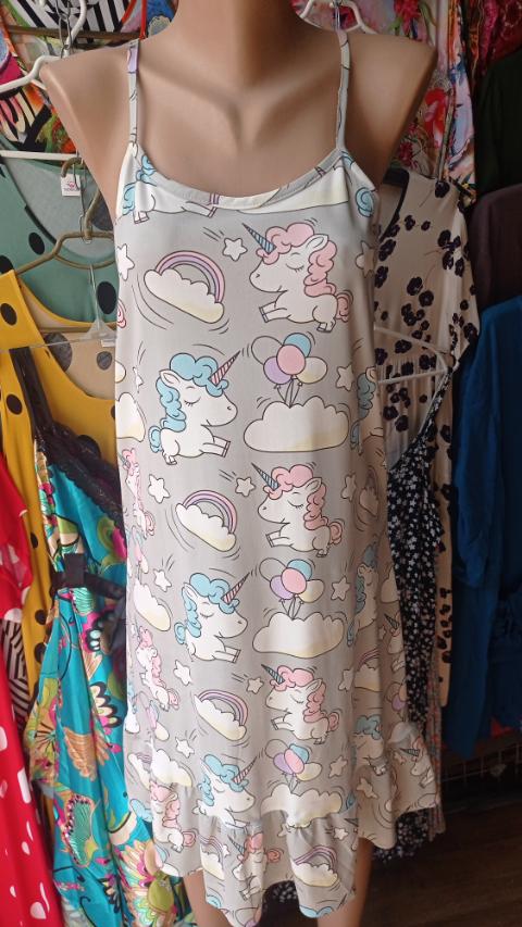 Ночнушка Diorella (S-L) D10 grey (лето)