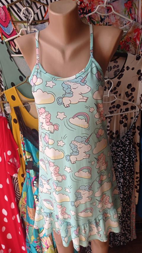 Ночнушка Diorella (S-L) D11 l.blue (лето)