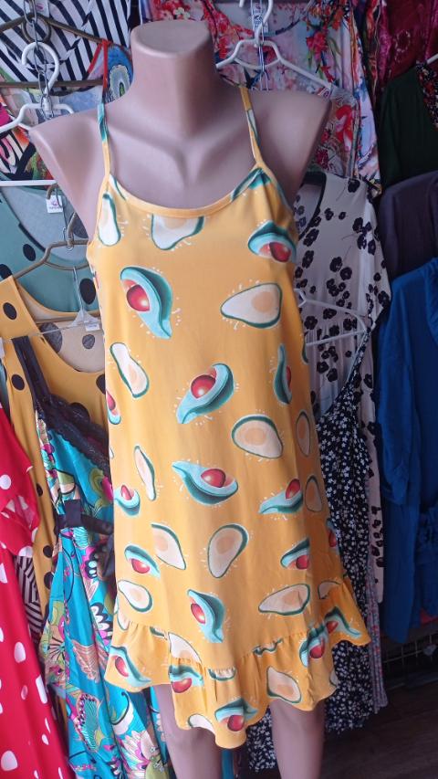 Ночнушка Diorella (S-L) D12 yellow (лето)