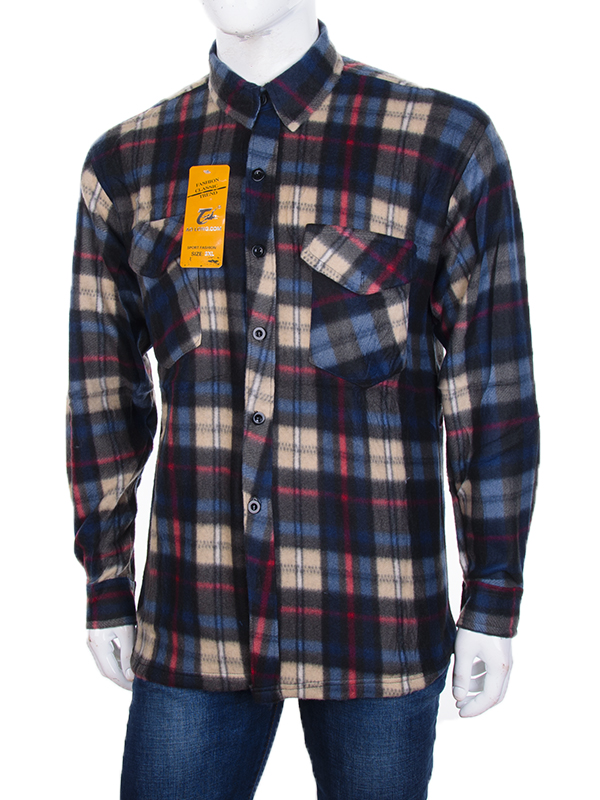 Рубашка Logaster (XL-5XL) A77-10 blue (зима)