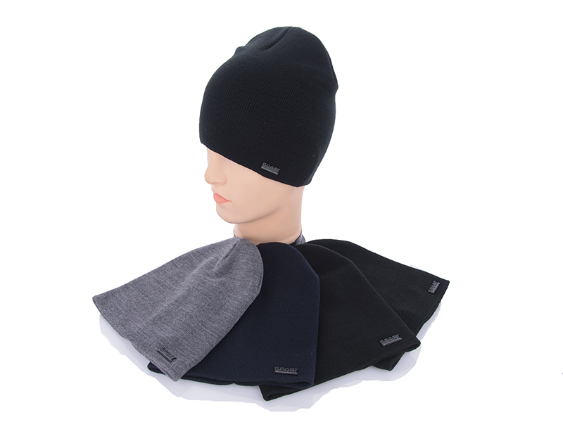 Шапка Angelica (54-58) SP001 подвійна mix (зима)