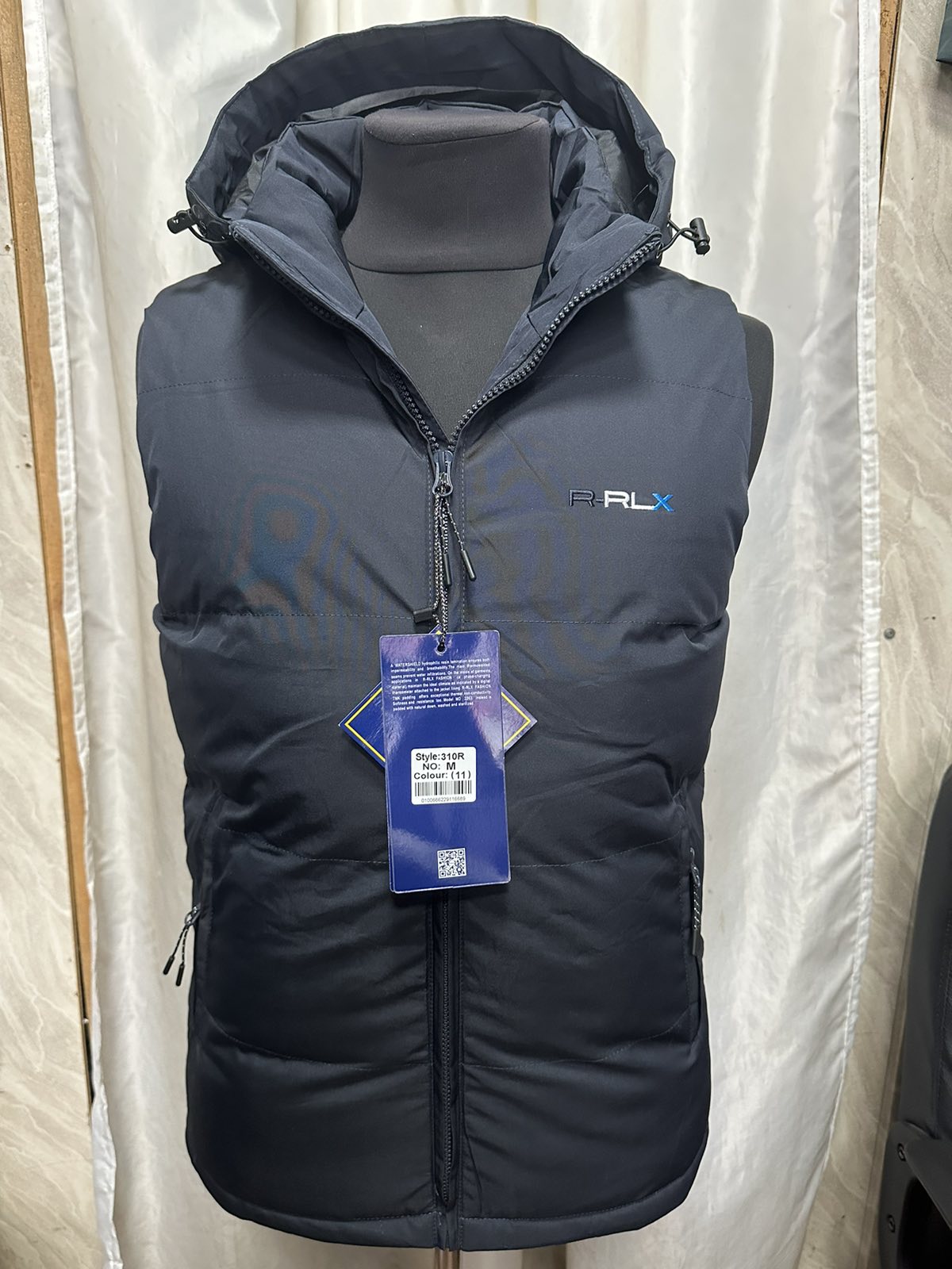 Жилетка RLX (M-3XL) 310 синий (деми)