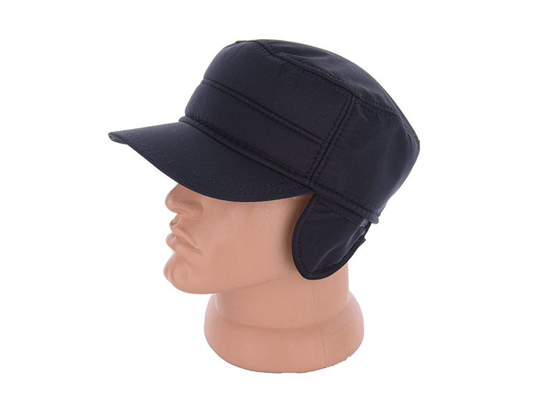 Кепка Viola (56-60) Немка плащ.фліс black (зима)