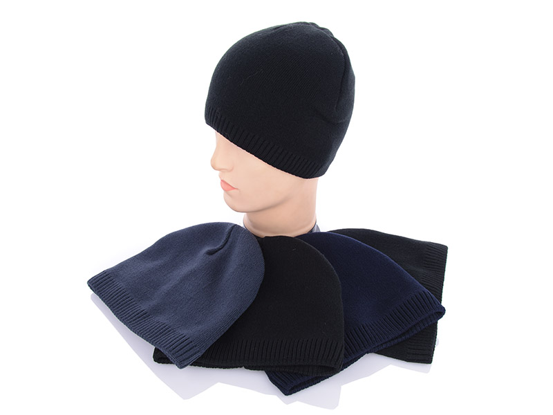 Шапка Angelica (56-60) MW015 на флісі mix (зима)