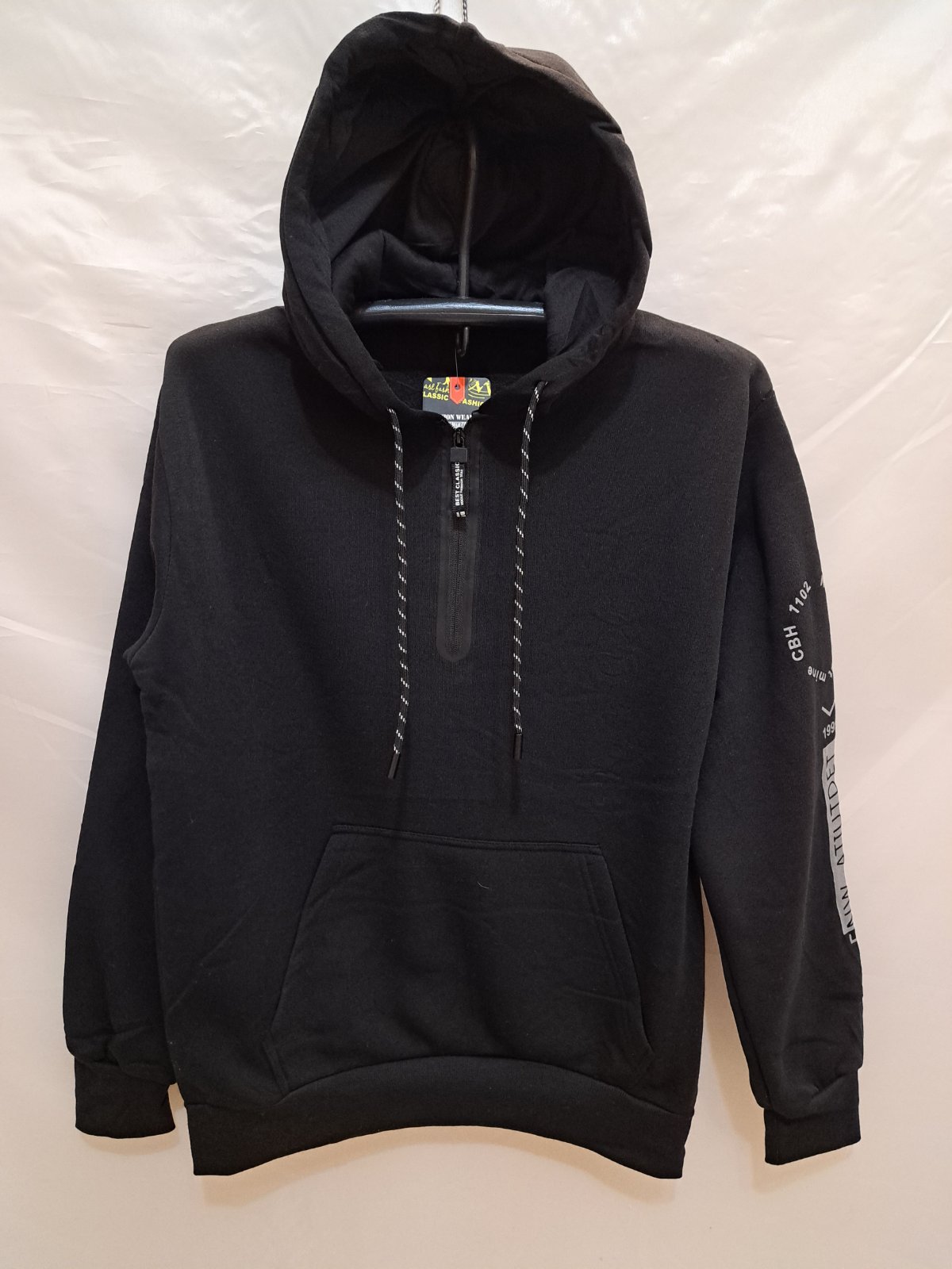 Худи Giang (M-3XL) 2307 black (зима)