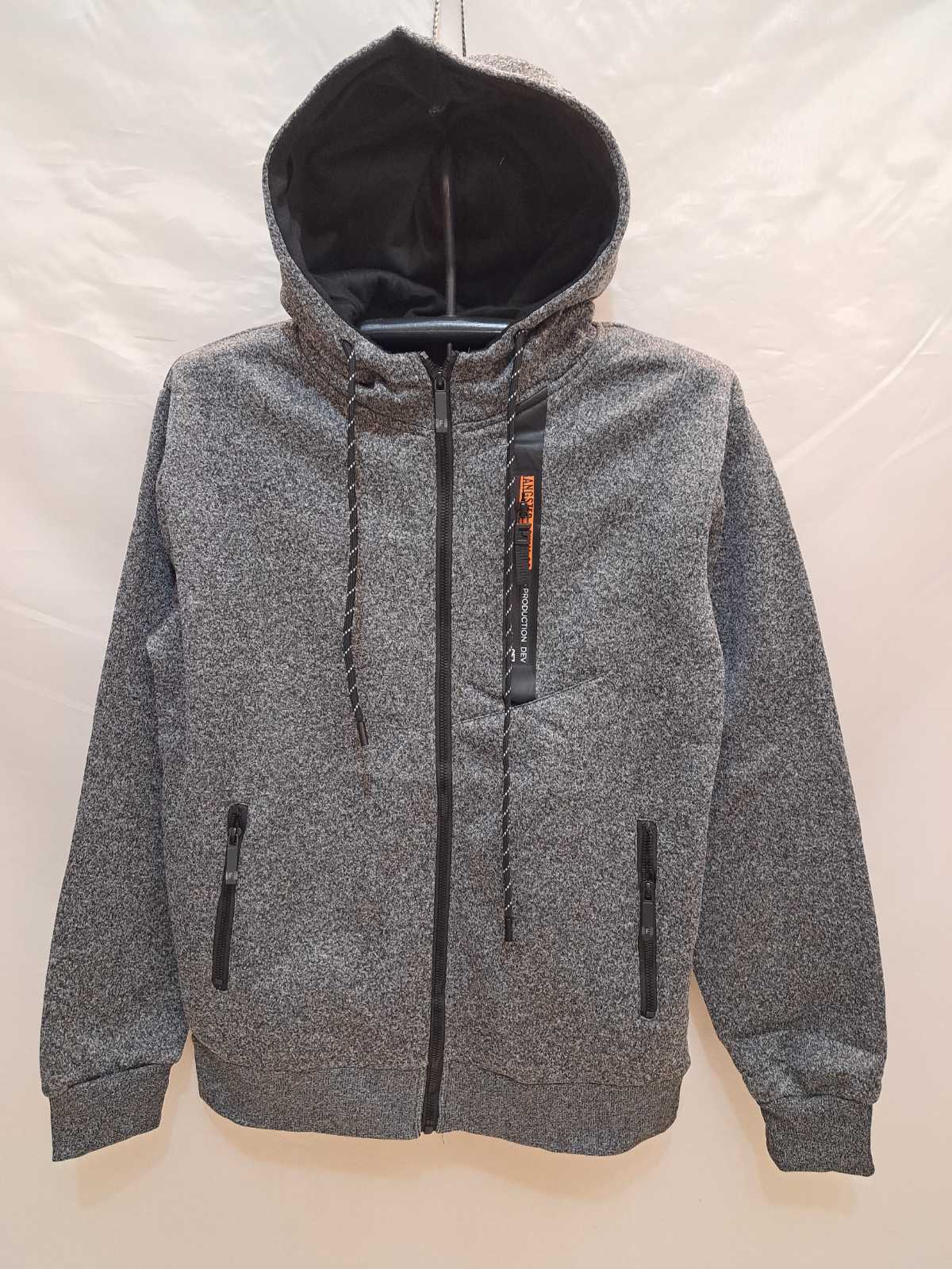 Кофта спорт Giang (M-3XL) 2351A grey (зима)