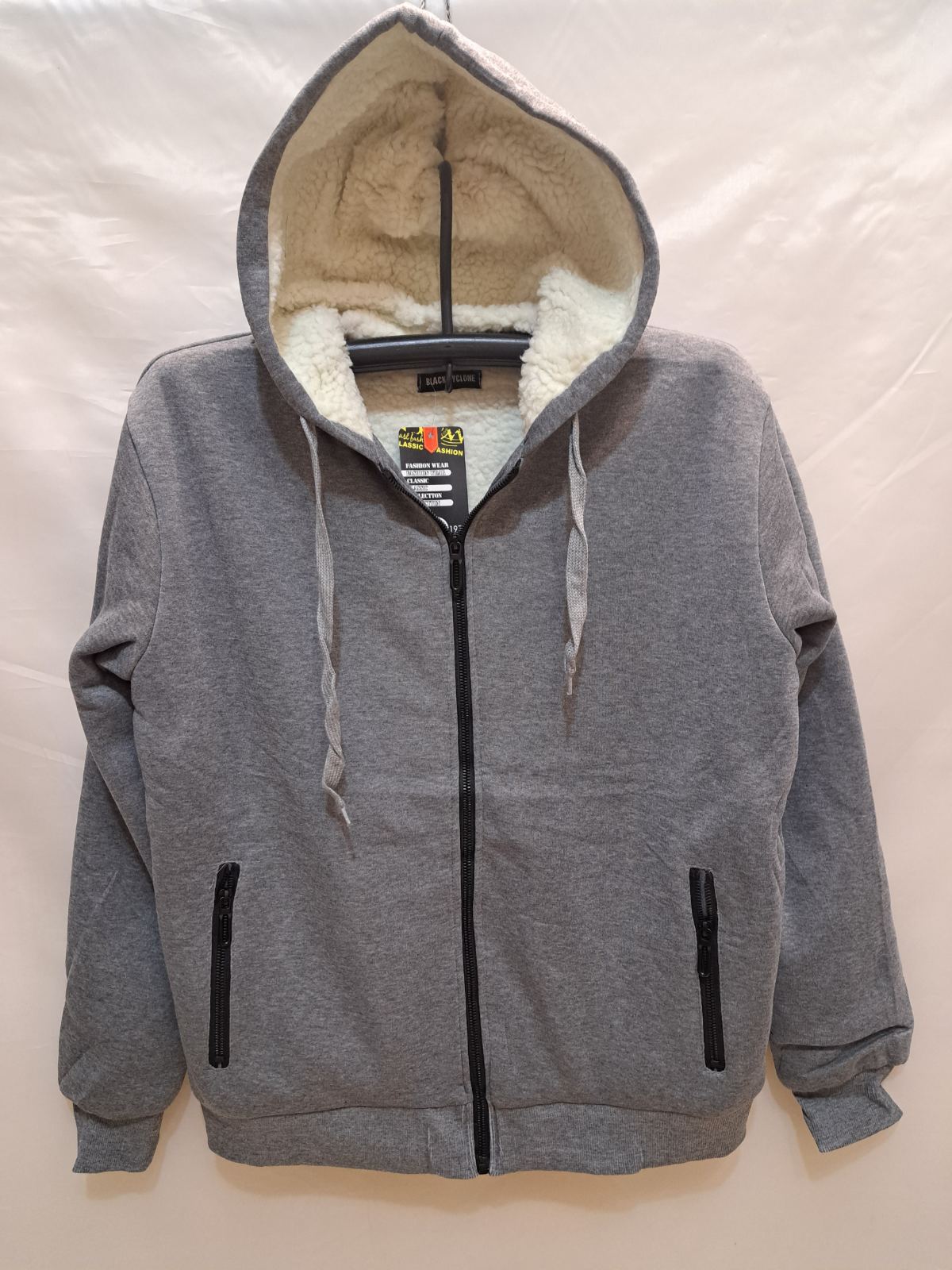 Кофта спорт Giang (M-3XL) 2353A grey (зима)