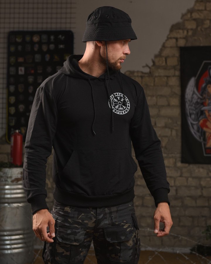 Худи Madoka (M-3XL) 418 black (деми)