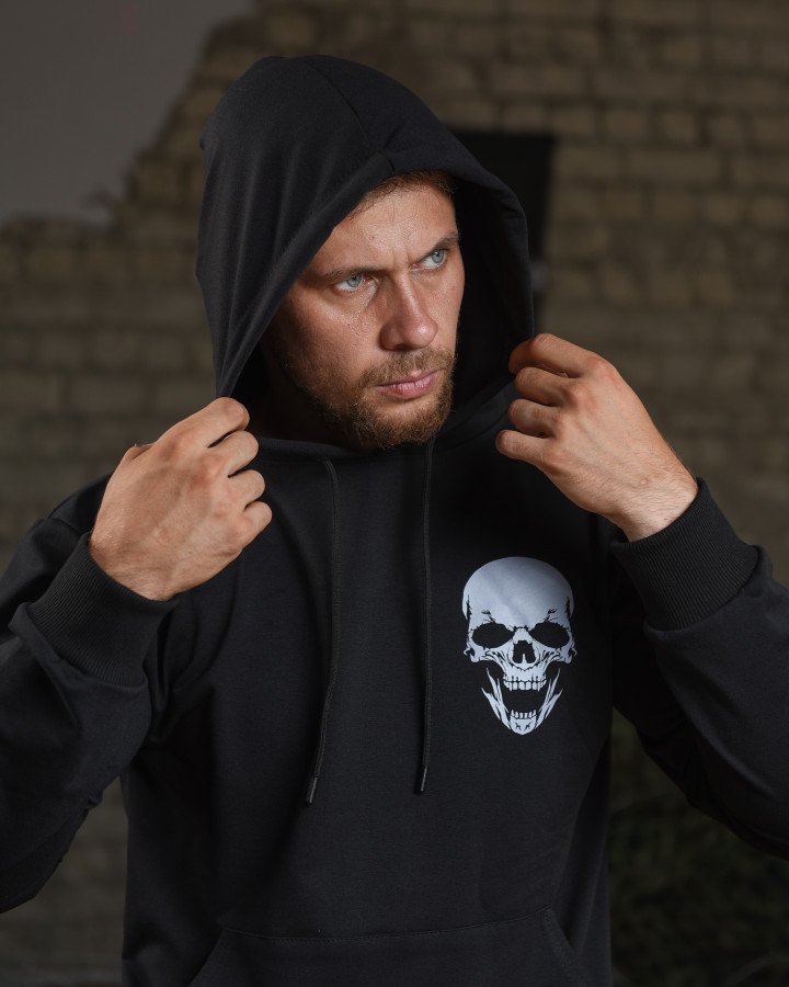 Худи Madoka (M-3XL) 419 black (деми)