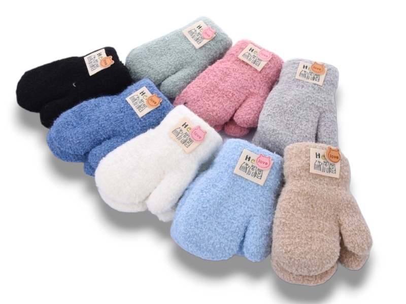 Варежки КОРОЛЕВА (1-2) 5102 вар-двойні mix (зима)