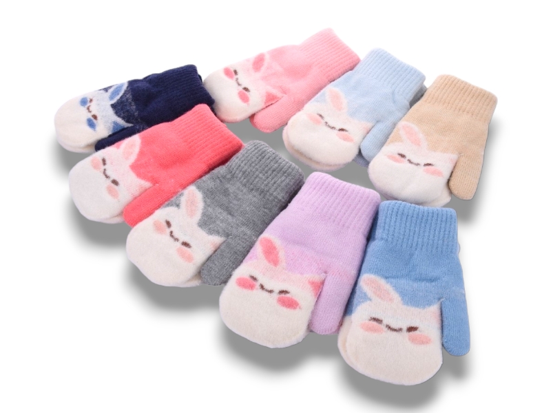 Варежки КОРОЛЕВА (2-4) 5105 вар-двойні mix (зима)