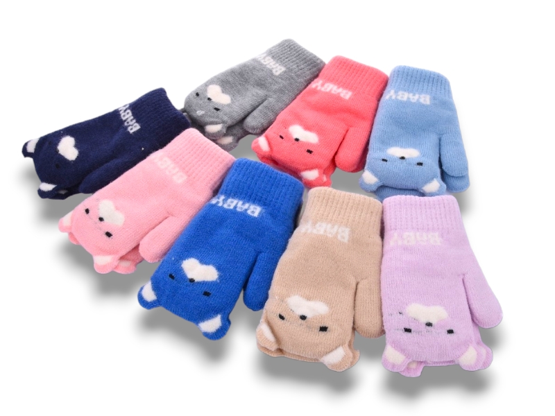 Варежки КОРОЛЕВА (1-3) 5106 вар-дит.mix (зима)