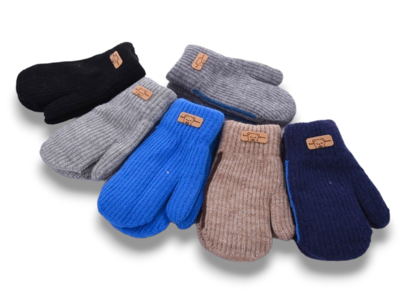 Варежки КОРОЛЕВА (5-7) 5121 вар-двойні mix (зима)