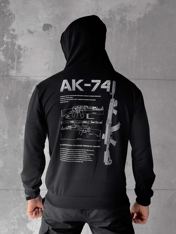 Худи Madoka (M-3XL) 426 black (деми)